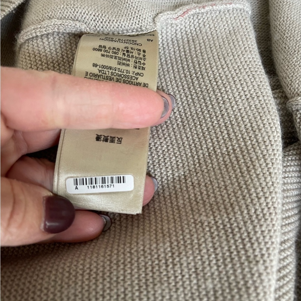 Burberry Brit Merino Wool / Cashmere Women’s Sweater Size Large - Picture 9 of 10